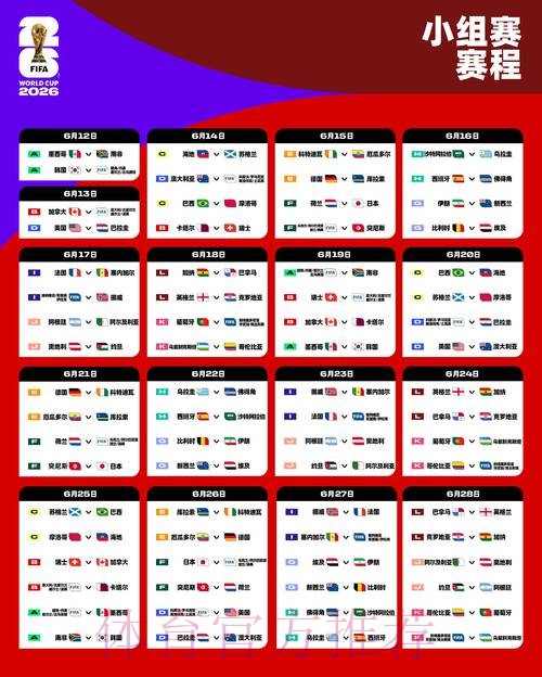 2026世界杯比赛时间官方发布赛事详情怎么看